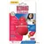 KONG Classic Small, op til 10 kg. Rød gummilegetøj på blisterpakning. Tekst: entertains and satisfies average chewers, stuff with treats, pastes or peanut butter, super durable formula.