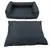 Lot : Sleepy Time panier avec coussin, gris + couverture Freedom Bone pour chien - taille M Lot : Sleepy Time panier avec coussin, gris + couverture Freedom Bone pour chien - taille M