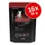 Pachet 16x85 g catz finefood Huhn, hrană umedă pentru pisici, plic negru cu text: Made in Germany, fără cereale, fără zahăr adăugat, fără testare pe animale, conținut 98 % carne și supă. Pachet 16x85 g catz finefood Huhn, hrană umedă pentru pisici, plic negru cu text: Made in Germany, fără cereale, fără zahăr adăugat, fără testare pe animale, conținut 98 % carne și supă.