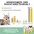Hoher Eiweiss- und Feuchtigkeitsgehalt: Vergleich von Schesir Thunfisch mit Huhn in Gelee und wilden Beutetieren. Ideale Ernährung für Katzen mit ähnlicher Zusammensetzung wie Beutetiere.