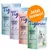 Sachets de litière pour chat Tigerino Crystals Silicate Litter, textes en anglais sur les avantages, pastille orange avec texte allemand « Jetzt testen! » Sachets de litière pour chat Tigerino Crystals Silicate Litter, textes en anglais sur les avantages, pastille orange avec texte allemand « Jetzt testen! »