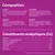 Composition : viandes et sous-produits animaux (bœuf, poulet, volaille, dinde 4 %), céréales, extraits de protéines végétales. Constituants analytiques : protéines 7,1 %, matières grasses 3,6 %, humidité 83,8 %.