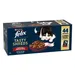 Felix Tasty Shreds kapsičky 44 x 80 g - hovězí, kuře, kachna, krůta ve šťávě 