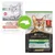 Ancien et nouveau packaging Purina Pro Plan Sterilised Adult Maintenance au bœuf en sauce, sans colorants ajoutés, avec photo de chat sur chaque emballage.