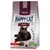 Pienso para gatos Happy Cat Sterilised 1+ years, Voralpen Rind bavarian beef. Imagen de un gato negro, croquetas y símbolos de beneficios. Natural Life Concept. Made in Germany.