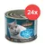 Leonardo Cat Food, rico en pescado de mar, 24x 200g latas. Made in Germany.