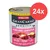 Animonda GranCarno Sensitiv Adult, czysta wołowina + ziemniaki, 100% świeżych składników, bez zbóż i glutenu, wyprodukowano w Niemczech. Opakowanie 24 puszek.