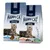 To poser Happy Cat Culinary 1+ years kattefoder. Varianter: QuellwasserFORELLE spring water trout og AtlantikLACHS atlantic salmon. Billede af kat, synlige foderpiller og ingredienser.