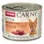 Boîte Animonda Carny Kitten Rind, Kalb + Huhn. Texte visible : 100% frische Zutaten, Ohne Getreide, Made in Germany. Viande de bœuf, veau et poulet illustrée sur l’étiquette.