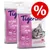 Två påsar Tigerino Premium Natural Clay Clumping Litter, 12 kg, med text: ultra absorbent & efficient, fast odour control, immediate clumping, extremely low-dust. Procenttecken erbjudande. Två påsar Tigerino Premium Natural Clay Clumping Litter, 12 kg, med text: ultra absorbent & efficient, fast odour control, immediate clumping, extremely low-dust. Procenttecken erbjudande.