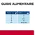 Guide alimentaire pour chats : poids 2 kg = 2 boîtes/jour, 3 kg = 3, 4 kg = 3½, 5 kg = 4, 6+ kg = 65 g/kg par jour.