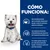 Texto: Cómo funciona. 1. Una novedosa proteína que se mantiene intacta para ayudar a evitar las reacciones adversas al alimento. 2. Con sustancias bioactivas y fitonutrientes para favorecer una respuesta inmunitaria sana. 3. Con ácidos grasos omega-3 de aceite de pescado para ayudar a mantener la piel sana de forma duradera.