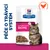 Hill's Prescription Diet Gastrointestinal Biome kapsička pro kočky, péče o trávicí systém, obrázek misky s krmivem a kočky, symbol kuřete v pravém horním rohu.