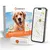 Weenect Collar GPS pro psy, Weenect XS White Edition. Balení s obrázkem psa, GPS trackerem a smartphonem se zobrazením mapy. Doživotní záruka, vítěz v kategorii Pet Produkt.