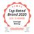 Top Rated Brand 2020, 3,9 / 5 GOOD, Average Rating, CheckForPet. Texte en anglais.