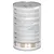 Feeding guide table on can shows daily portions by pet weight: 2.5kg - 1/2, 5kg - 3/4, 10kg - 1 1/2, 20kg - 2 1/4, 30kg - 3 1/4. Product information in multiple languages.