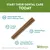 Dental treat with benefits: unique shapes help clean between teeth, freshens breath, reduces plaque and tartar, long lasting for more cleaning time. Whimzees Wellness brand.