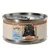 Feringa Juicy Fillet, salmone con gamberetti, adulto, 70g. Illustrazione di un gatto nero davanti a un piatto di cibo.