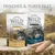 Wild Freedom Pure Fillet cat food. Varieties: Wide Prairies with chicken, Rugged Cliffs with tuna. Fresh pure fillet, grain-free. Packaging and fillet pieces visible.