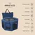 Nomad Tales München. Tragbare blaue Transportbox mit Tasche, atmungsaktiv, leicht, einfach aufzubauen, verstellbar, extra Stauraum, Premium-Qualität, hergestellt mit Liebe.