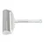 White lint roller with plastic handle and washable adhesive surface, suitable for removing pet hair.