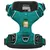 Pettorina per cani Ruffwear taglia S, colore verde acqua, con fibbie regolabili in plastica e anello in metallo. Etichetta con logo Ruffwear visibile sul davanti.