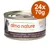 Almo Nature Jelly HFC tonhal és sügér, 24x70g. Konzervdoboz macskamintával és 'All profits to the planet' felirattal.