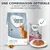 Concept for Life Oral Care 3 kg croquettes pour chats adultes et sachet All Cats, texte : une combinaison optimale, 1 sachet avec la portion quotidienne de croquettes.