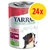 Yarrah Bio-Organic Chunks mit Rind, Brennnessel und Tomate. 24x 405g Dose sichtbar. Bio Organic Siegel auf der Verpackung.