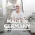Inscripción "Made in Germany" delante de entorno de producción con máquinas al fondo.