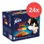 Purina Felix Doppelt Lecker Delicious Duos, variedad de sabores de campo en gelatina, 24 sobres. Envase con gato y cuenco de comida ilustrados. Purina Felix Doppelt Lecker Delicious Duos, variedad de sabores de campo en gelatina, 24 sobres. Envase con gato y cuenco de comida ilustrados.