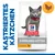 Hill's Science Plan Sterilised Kitten Trockenfutter mit Huhn, speziell für kastrierte Kätzchen. Verpackung zeigt Produktname und Huhn-Symbol.