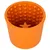 LickiMat Yoggie Pot Snack Dog Toy – Orange - 9.5 x 9 cm (Diameter x H)