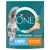 Purina ONE Bifensis Light cat food, rich in chicken as ingredient no. 1, with wheat and parsley. Packaging shows a grey cat and ingredients.