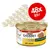 Пакет 48×85 г консерви Purina Gourmet Gold mit Huhn. На опаковката има изображение на бяла котка и парчета пилешко месо. Пакет 48×85 г консерви Purina Gourmet Gold mit Huhn. На опаковката има изображение на бяла котка и парчета пилешко месо.