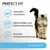 Perfect Fit Junior <1. Unterstützt gesundes Wachstum, Sehvermögen und Gehirnentwicklung sowie gesunde Knochenentwicklung. Katze abgebildet.