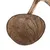 Half coconut shell with screw for attachment, suitable for DIY projects or as an accessory.