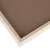 Close-up of a rectangular wooden frame with brown MDF board, suitable for pet supplies or accessories.
