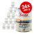 Lot de 24 boîtes Purizon Organic Salmon & Chicken with Spinach, 400 g chacune. Texte visible : 13 % high-quality meat, image de montagne sur l’étiquette. Lot de 24 boîtes Purizon Organic Salmon & Chicken with Spinach, 400 g chacune. Texte visible : 13 % high-quality meat, image de montagne sur l’étiquette.