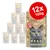 CAT'S LOVE 100% Bio Adult, BIO RIND, 12×100g. Na obalu šedá kočka, piktogramy složení a nápisy včetně 'In natürlichem Gelee'.
