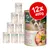 12x400g Pure Nature Junior Kaninchen & Huhn mit Seealgen dåsefoder, billede af hundehvalp og skål med kød og grøntsager på emballagen 12x400g Pure Nature Junior Kaninchen & Huhn mit Seealgen dåsefoder, billede af hundehvalp og skål med kød og grøntsager på emballagen