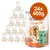 24 lattine da 400 g di Briantos Delicious Paté, ricetta grain-free con agnello e carote per adulti, senza zuccheri aggiunti né aromi artificiali. Testo visibile: '24x400g'. 24 lattine da 400 g di Briantos Delicious Paté, ricetta grain-free con agnello e carote per adulti, senza zuccheri aggiunti né aromi artificiali. Testo visibile: '24x400g'.