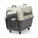 Feria Transport Crate with Wheels - Size 5 (M): Dark Grey / Beige