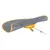 Toy for cats: yellow base with grey fabric cover and movable rod with ball. Encourages activity and play behaviour.