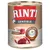 Rinti Sensible tin, visible text: 100% Lamm im Fleischanteil, nur 1 tierisches Protein, +Reis, glutenfrei. Image shows raw lamb and rice. Some text in German.