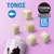 COSMA PURE LOVE SNACKIES XXL PIECES, ΤΟΝΟΣ. Κύβοι λιχουδιάς με τόνο, συσκευασία με γάτα σε ροζ φόντο. Ορατό σύμβολο τόνου και αγγλικό κείμενο XXL PIECES.