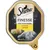 Sheba Finesse FEINE PASTETE/MOUSSE mit Huhn au poulet, 85 г. На упаковке изображён серый кот и паштет.