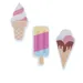 TIAKI Ice-Cream Set Jucărie flotabilă pisici - 3 bucăți