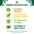 Recyclable packaging, electricity from renewable sources, no factory waste to landfill, this product is made in the UK. Text: Towards a healthier planet.