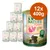 Lot de 12 boîtes Cats Best Nature Kitten, 400 g chacune. Texte visible en allemand : mit Geflügelherzen und Reis, 100 % natürliche Zusammensetzung.